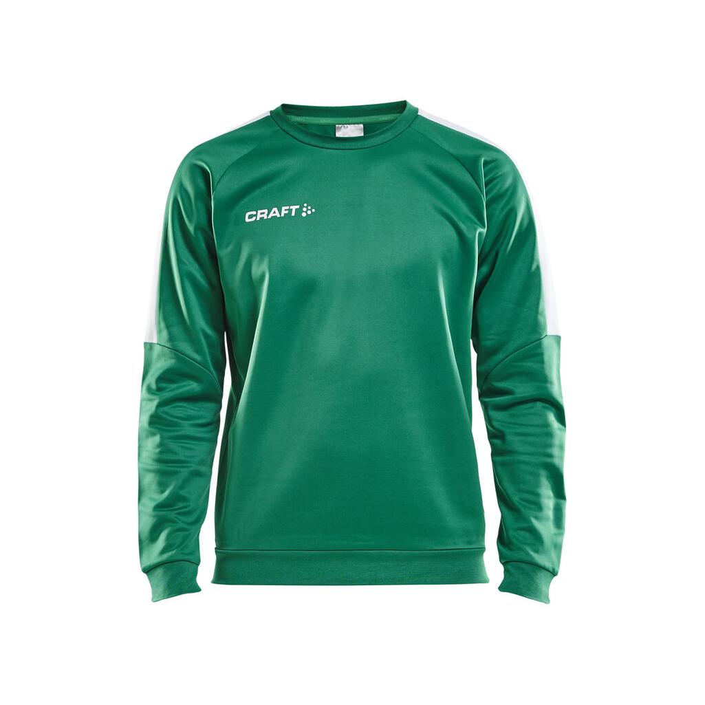 Progress R-Neck Sweater M - Green/White - Front