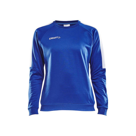 Progress R-Neck Sweater W - Club Cobolt/White - Front