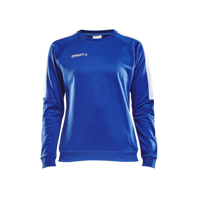 Progress R-Neck Sweater W - Club Cobolt/White - Front