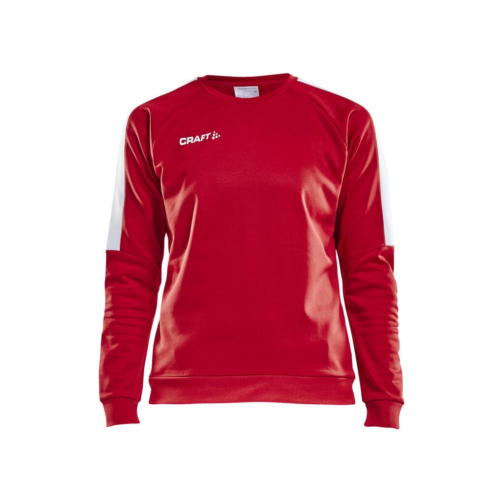 Progress R-Neck Sweater W - Red/White - Front