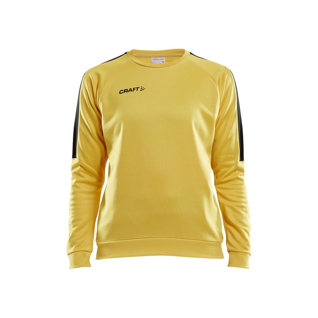 Progress R-Neck Sweater W - Yellow/Black - Front