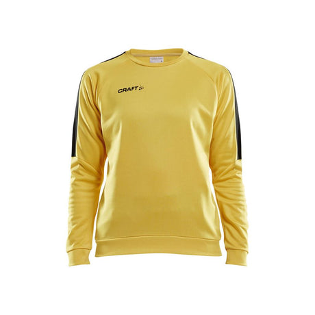 Progress R-Neck Sweater W - Yellow/Black - Front