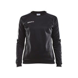 Progress R-Neck Sweater W - Black/White - Front