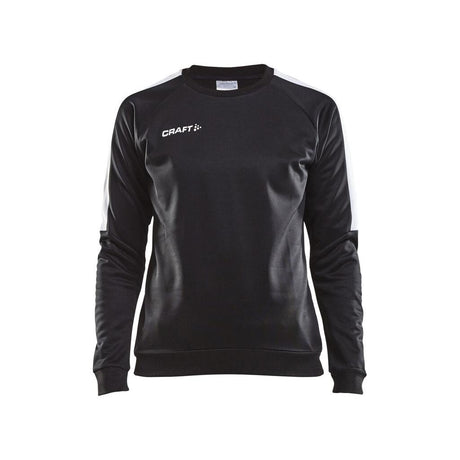 Progress R-Neck Sweater W - Black/White - Front