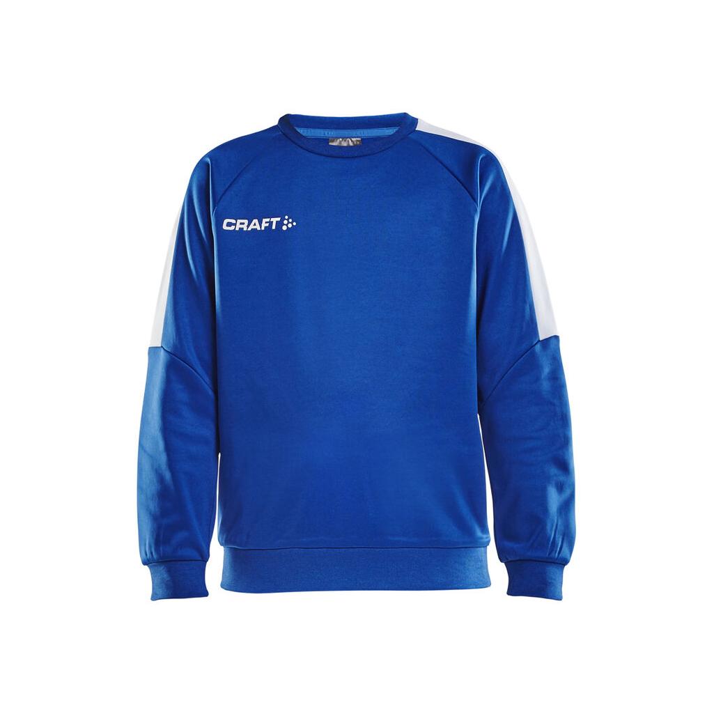 Progress R-Neck Sweater Jr - Club Cobolt/White - Front