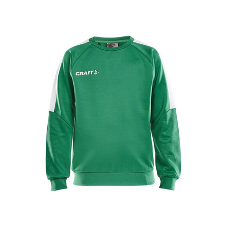 Progress R-Neck Sweater Jr - Green/White - Front