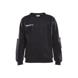 Progress R-Neck Sweater Jr - Black/White - Front