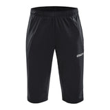 Progress 3/4 Pants W - Black/White - Front