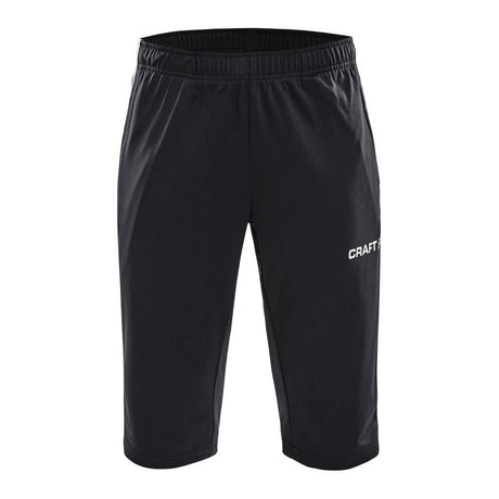 Progress 3/4 Pants W - Black/White - Front