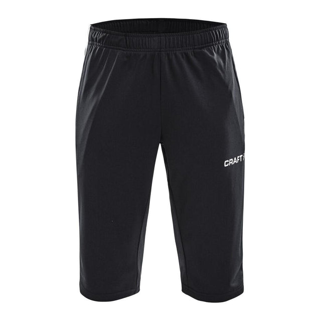 Progress 3/4 Pants W - Black/White - Front