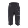 Progress 3/4 Pants Jr - Black/White - Front