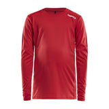 Rush Ls Tee Jr - Red - Front