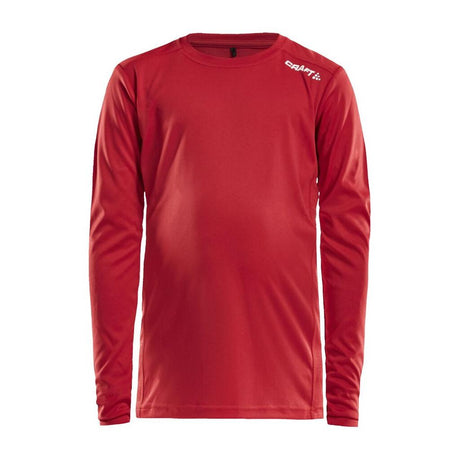 Rush Ls Tee Jr - Red - Front