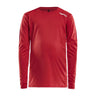 Rush Ls Tee Jr - Red - Front