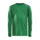 Rush Ls Tee Jr - Green - Front