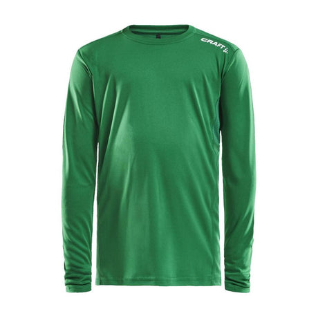Rush Ls Tee Jr - Green - Front