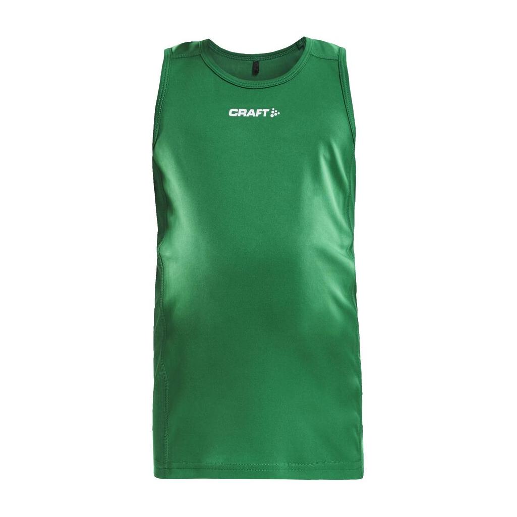 Rush Singlet Jr - Green - Front