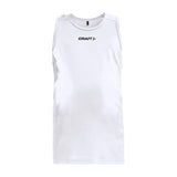 Rush Singlet Jr - White - Front