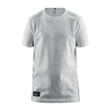 Community Mix Ss Tee Jr - Grey Melange - Front
