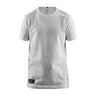 Community Mix Ss Tee Jr - Grey Melange - Front