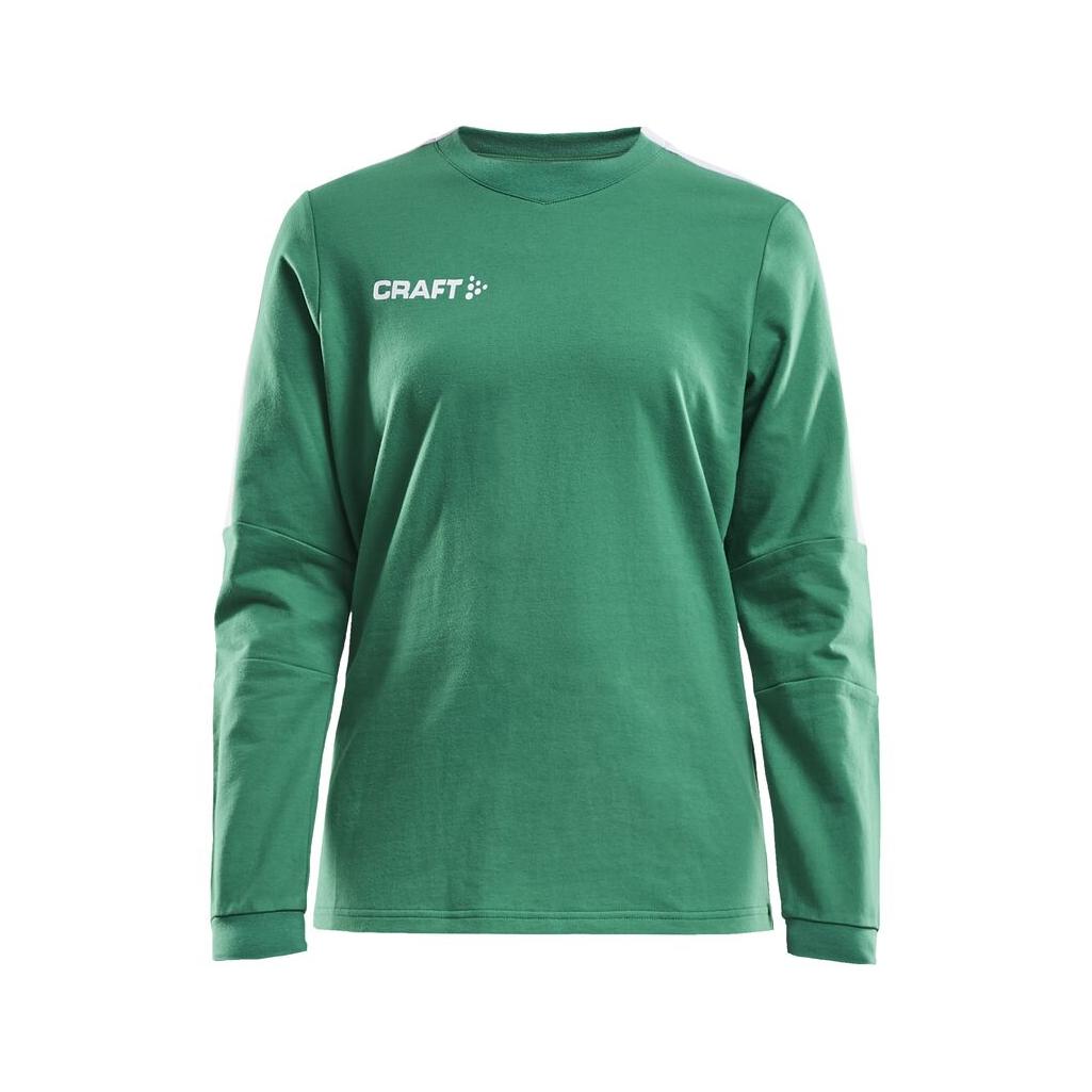 Progress Gk Sweatshirt W - Green/White - Front