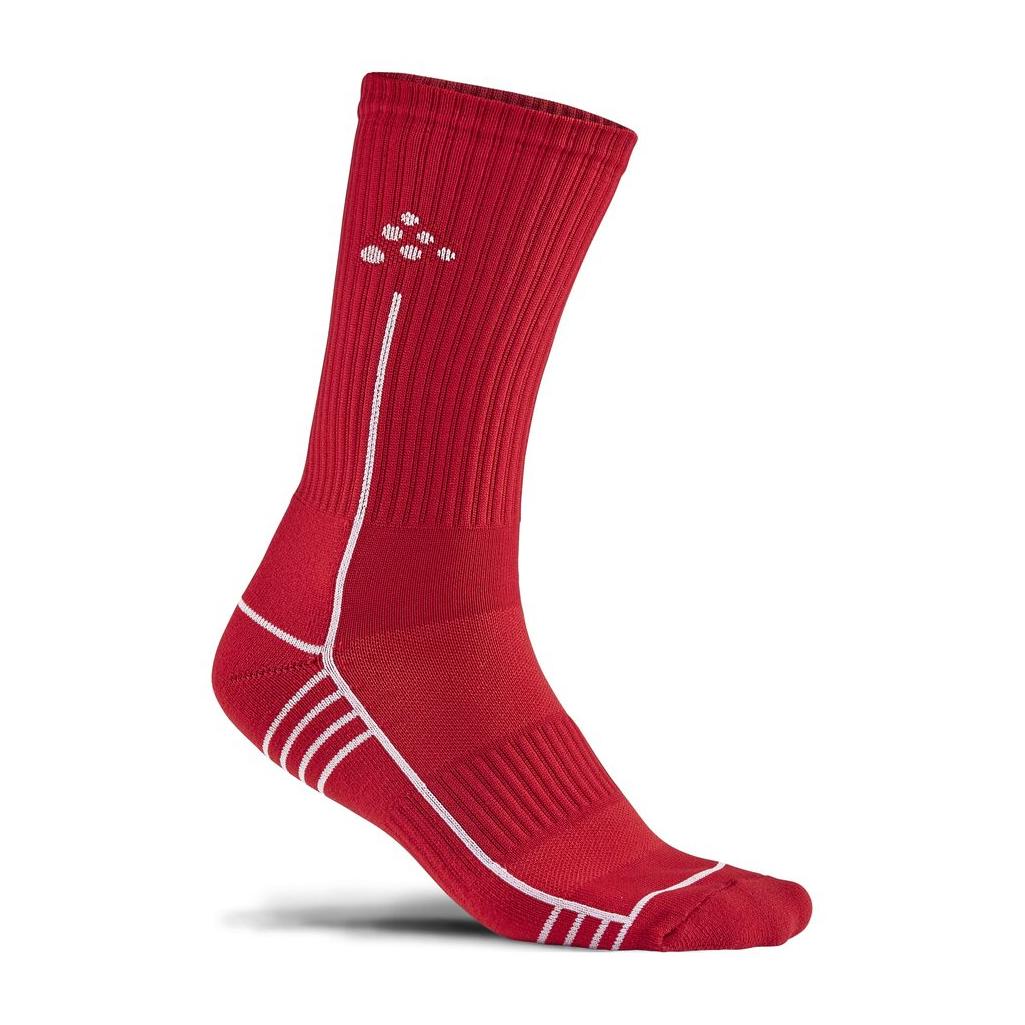 Progress Mid Sock - Red - Front