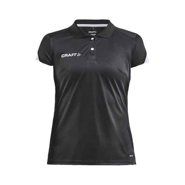 Pro Control Impact Polo W - Black/White - Front