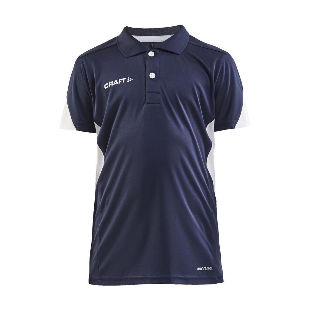 Pro Control Impact Polo J - Navy/White - Front