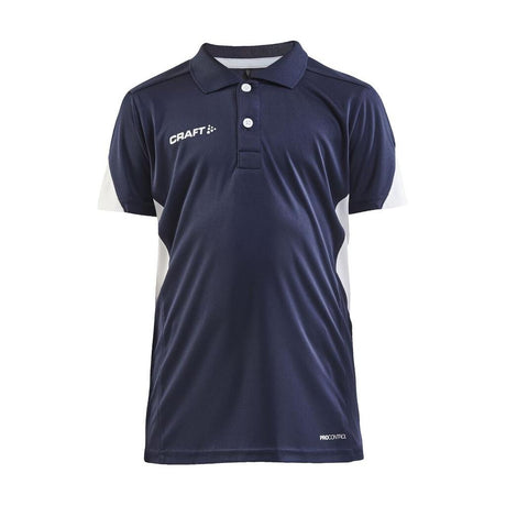 Pro Control Impact Polo J - Navy/White - Front
