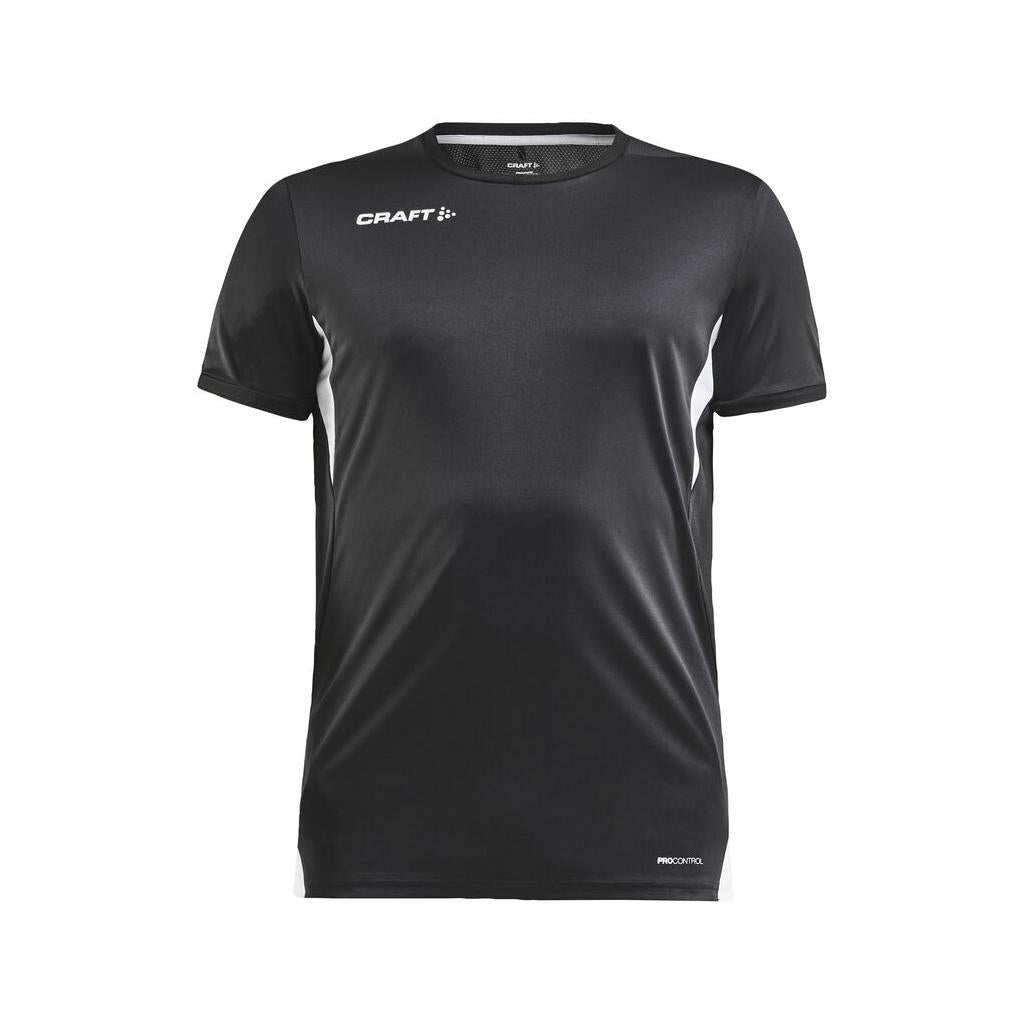 Pro Control Impact Ss Tee M - Black/White - Front