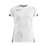 Pro Control Impact Ss Tee W - White/Black - Front