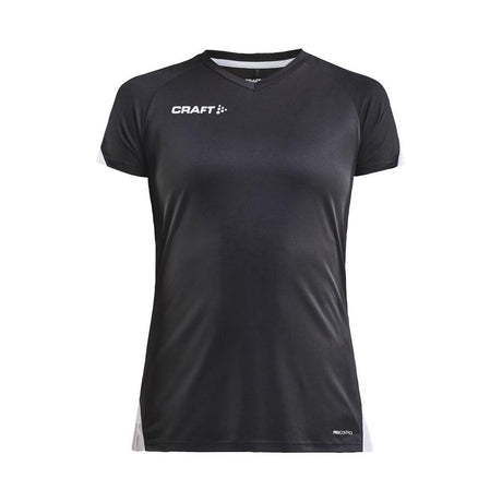 Pro Control Impact Ss Tee W - Black/White - Front