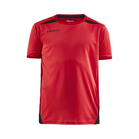 Pro Control Impact Ss Tee Jr - Red/Black - Front