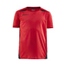 Pro Control Impact Ss Tee Jr - Red/Black - Front