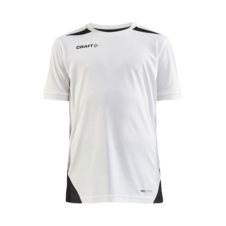 Pro Control Impact Ss Tee Jr - White/Black - Front