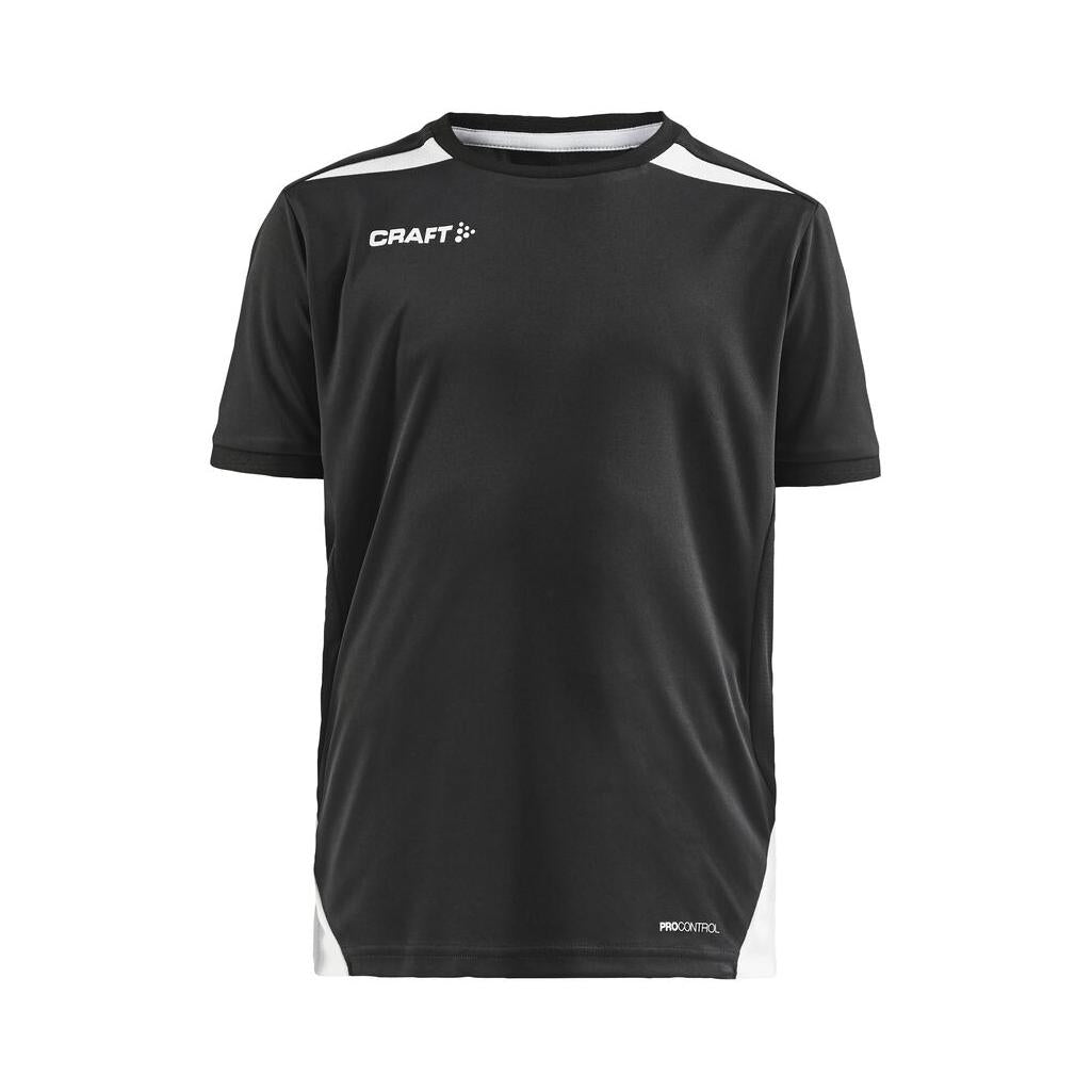 Pro Control Impact Ss Tee Jr - Black/White - Front
