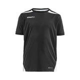 Pro Control Impact Ss Tee Jr - Black/White - Front