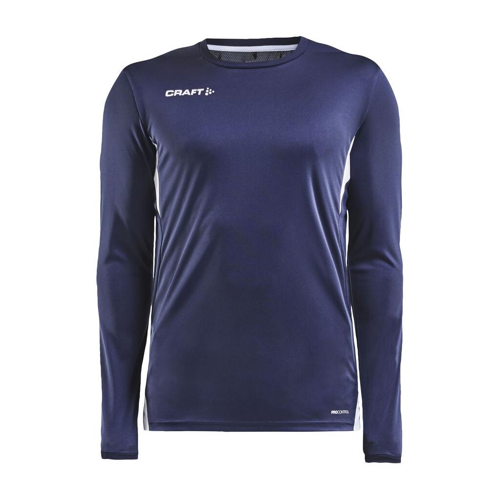 Pro Control Impact Ls Tee M - Navy/White - Front