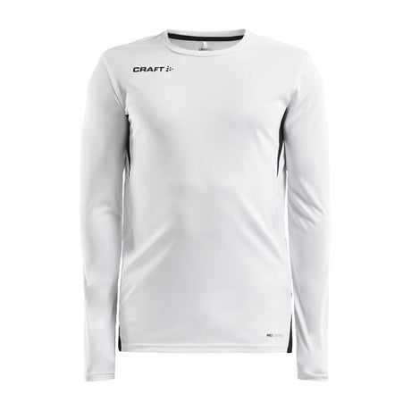 Pro Control Impact Ls Tee M - White/Black - Front