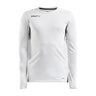 Pro Control Impact Ls Tee M - White/Black - Front