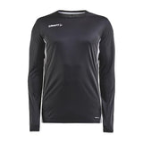 Pro Control Impact Ls Tee M - Black/White - Front