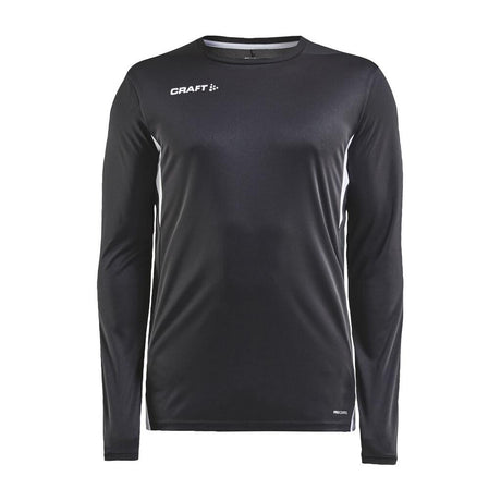 Pro Control Impact Ls Tee M - Black/White - Front