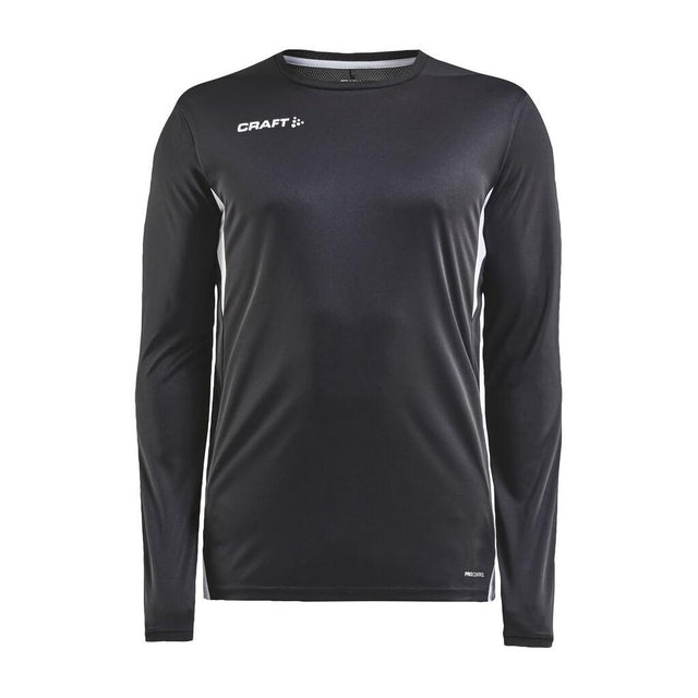Pro Control Impact Ls Tee M - Black/White - Front