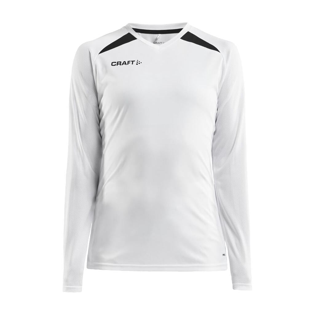 Pro Control Impact Ls Tee W - White/Black - Front