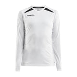 Pro Control Impact Ls Tee W - White/Black - Front