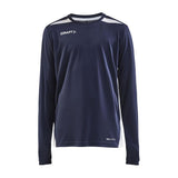 Pro Control Impact Ls Tee Jr - Navy/White - Front