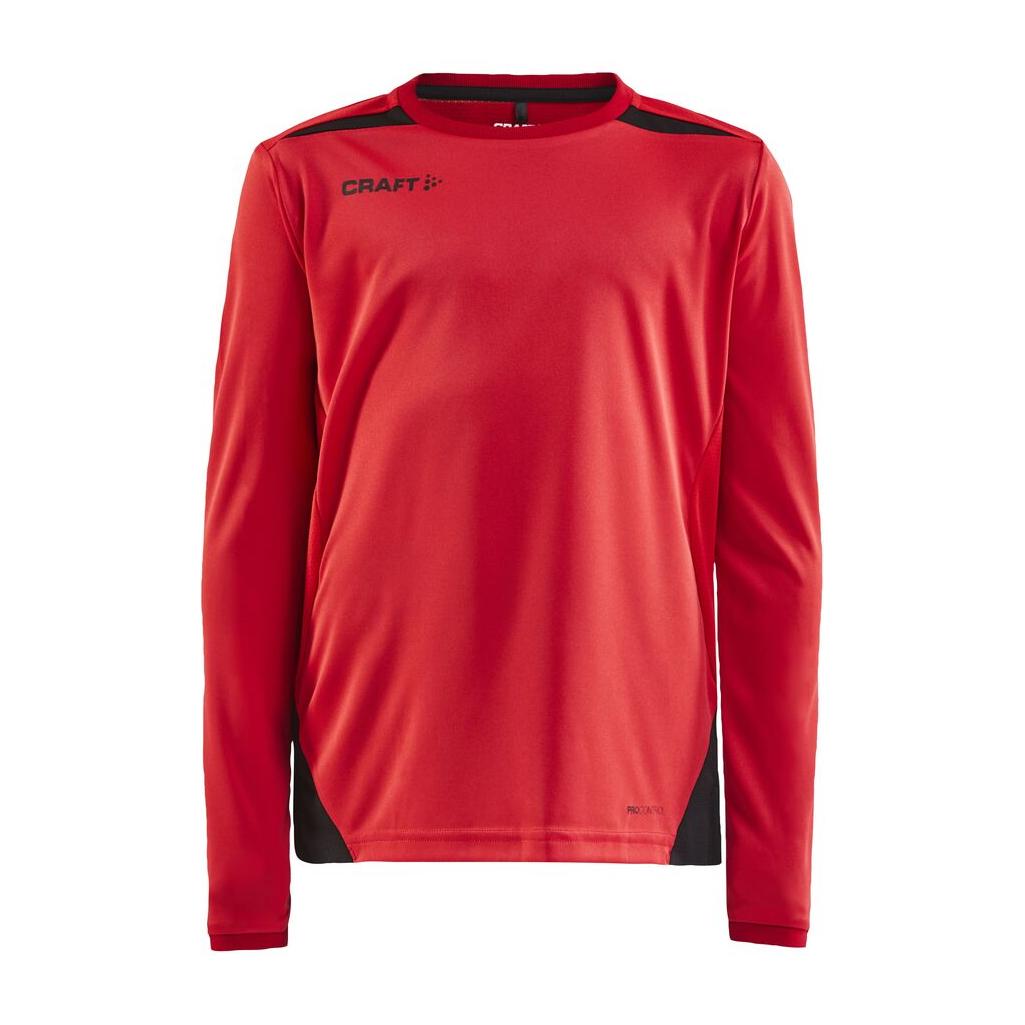 Pro Control Impact Ls Tee Jr - Red/Black - Front
