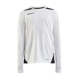 Pro Control Impact Ls Tee Jr - White/Black - Front