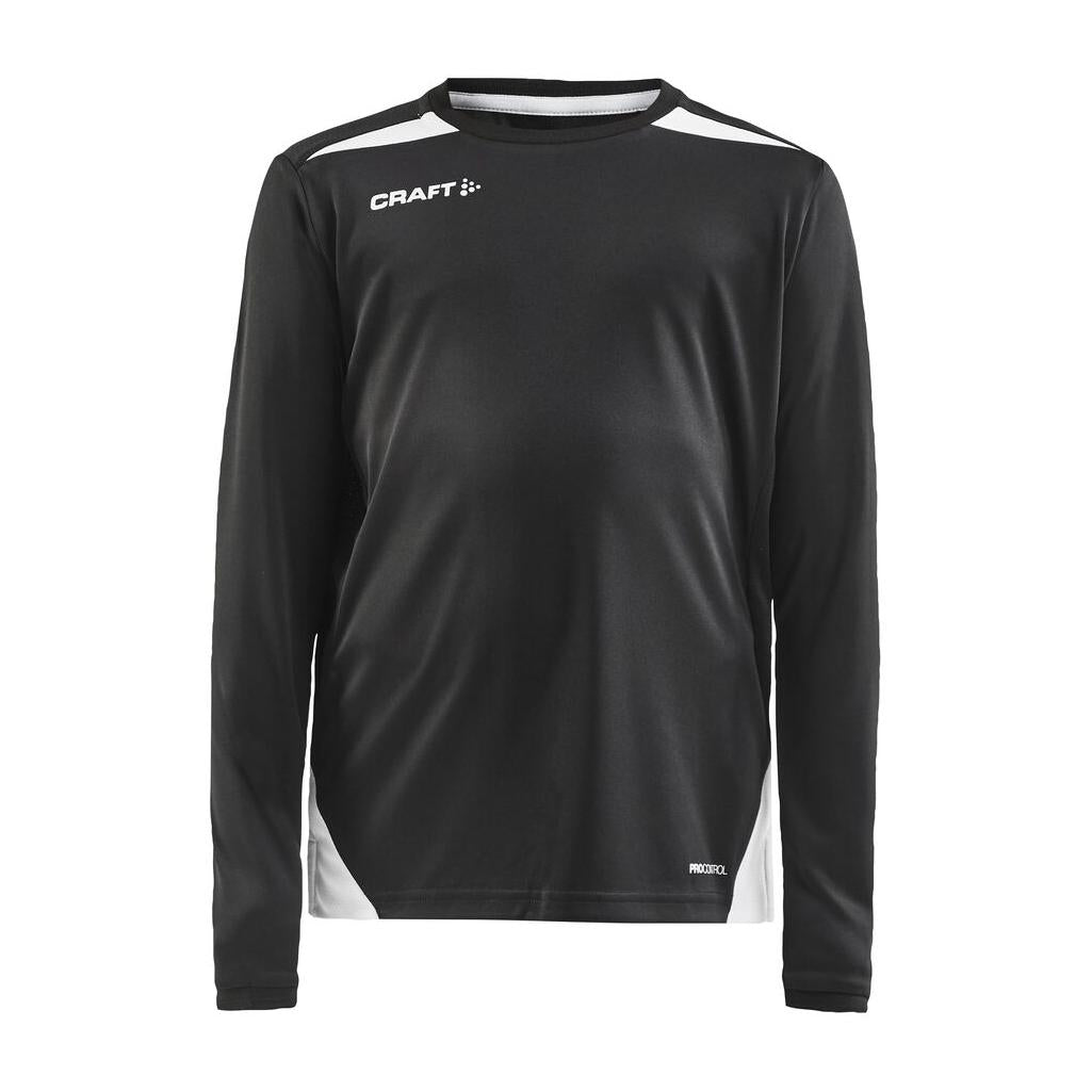 Pro Control Impact Ls Tee Jr - Black/White - Front