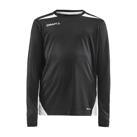 Pro Control Impact Ls Tee Jr - Black/White - Front